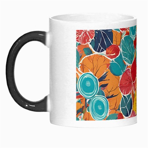 floral and leaves pattern Morph Mug from ArtsNow.com Left