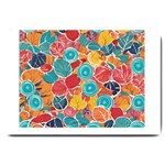 floral and leaves pattern Large Doormat