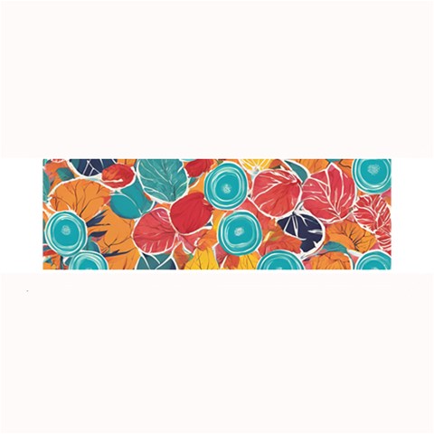 floral and leaves pattern Large Bar Mat from ArtsNow.com 32 x8.5  Bar Mat