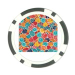 floral and leaves pattern Poker Chip Card Guard