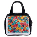 floral and leaves pattern Classic Handbag (Two Sides)