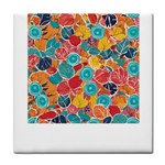 floral and leaves pattern Face Towel