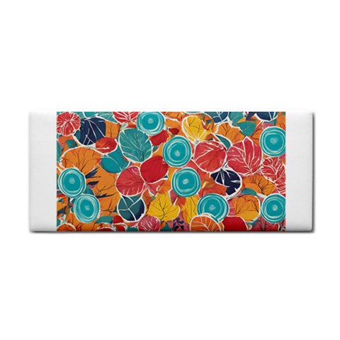 floral and leaves pattern Hand Towel from ArtsNow.com Front