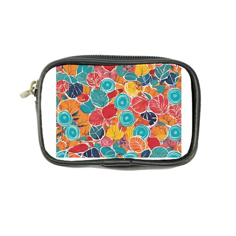 floral and leaves pattern Coin Purse from ArtsNow.com Front