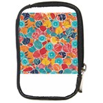 floral and leaves pattern Compact Camera Leather Case