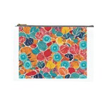 floral and leaves pattern Cosmetic Bag (Large)