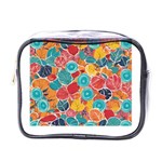 floral and leaves pattern Mini Toiletries Bag (One Side)