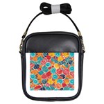 floral and leaves pattern Girls Sling Bag