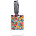 floral and leaves pattern Luggage Tag (two sides)