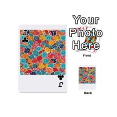 Jack floral and leaves pattern Playing Cards 54 Designs (Mini) from ArtsNow.com Front - ClubJ