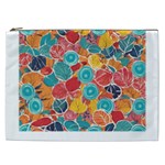 floral and leaves pattern Cosmetic Bag (XXL)