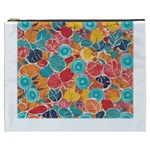 floral and leaves pattern Cosmetic Bag (XXXL)