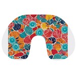 floral and leaves pattern Travel Neck Pillow