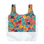 floral and leaves pattern Full Print Recycle Bag (L)