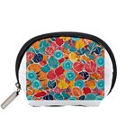 floral and leaves pattern Accessory Pouch (Small)