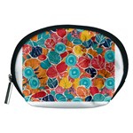 floral and leaves pattern Accessory Pouch (Medium)