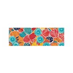 floral and leaves pattern Oblong Satin Scarf (16  x 60 )