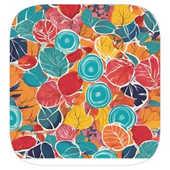 floral and leaves pattern Toiletries Pouch from ArtsNow.com Side Left