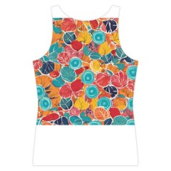 floral and leaves pattern Sport Tank Top  from ArtsNow.com Back