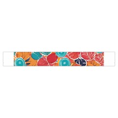 floral and leaves pattern Make Up Case (Small) from ArtsNow.com Zipper Tape Front