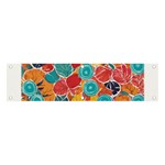 floral and leaves pattern Banner and Sign 4  x 1 