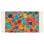 floral and leaves pattern Banner and Sign 4  x 2 