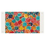 floral and leaves pattern Banner and Sign 6  x 3 