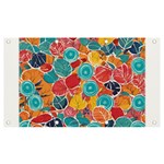 floral and leaves pattern Banner and Sign 7  x 4 