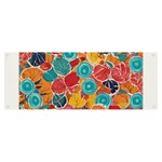 floral and leaves pattern Banner and Sign 8  x 3 