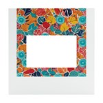 floral and leaves pattern White Box Photo Frame 4  x 6 