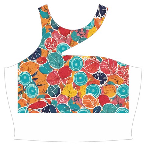 floral and leaves pattern Cut Out Top from ArtsNow.com Front