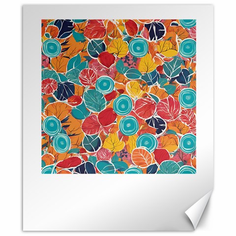 floral and leaves pattern Canvas 8  x 10  from ArtsNow.com 8.15 x9.66  Canvas - 1