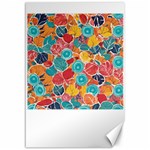 floral and leaves pattern Canvas 12  x 18 