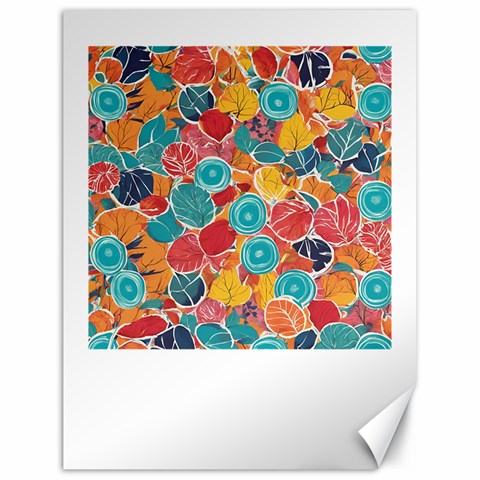 floral and leaves pattern Canvas 18  x 24  from ArtsNow.com 17.8 x23.08  Canvas - 1