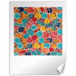 floral and leaves pattern Canvas 18  x 24 