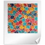 floral and leaves pattern Canvas 20  x 24 