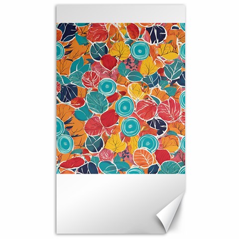 floral and leaves pattern Canvas 40  x 72  from ArtsNow.com 39.28 x69.23  Canvas - 1