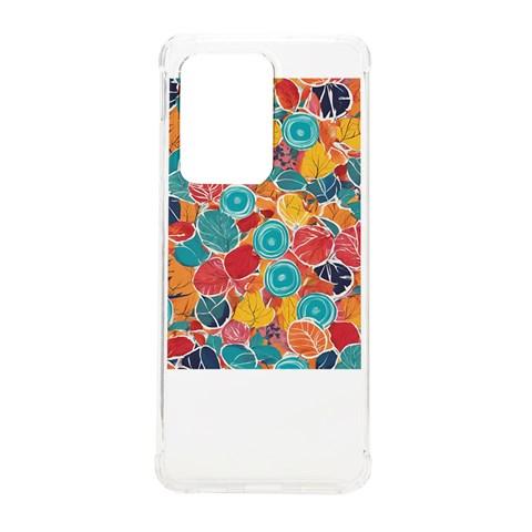 floral and leaves pattern Samsung Galaxy S20 Ultra 6.9 Inch TPU UV Case from ArtsNow.com Front