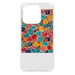 floral and leaves pattern iPhone 14 Pro TPU UV Print Case