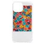 floral and leaves pattern iPhone 13 mini TPU UV Print Case