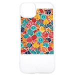 floral and leaves pattern iPhone 15 Pro TPU UV Print Case