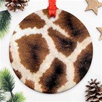 Giraffe Skin Texture Ornament (Round)