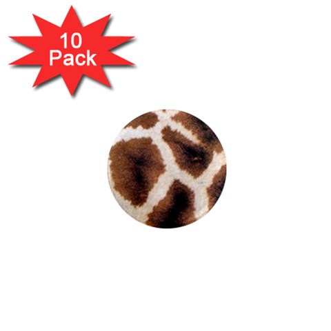 Giraffe Skin Texture 1  Mini Magnet (10 pack)  from ArtsNow.com Front