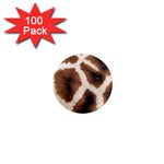 Giraffe Skin Texture 1  Mini Magnets (100 pack) 