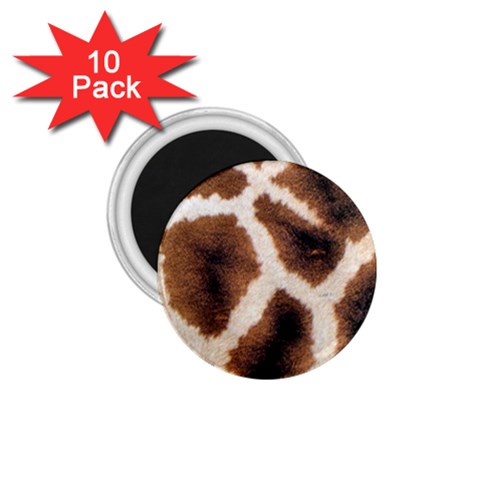 Giraffe Skin Texture 1.75  Magnets (10 pack)  from ArtsNow.com Front