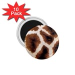 Giraffe Skin Texture 1.75  Magnets (10 pack) 