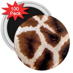 Giraffe Skin Texture 3  Magnets (100 pack)