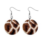 Giraffe Skin Texture Mini Button Earrings