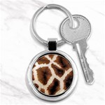 Giraffe Skin Texture Key Chain (Round)