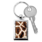 Giraffe Skin Texture Key Chain (Rectangle)